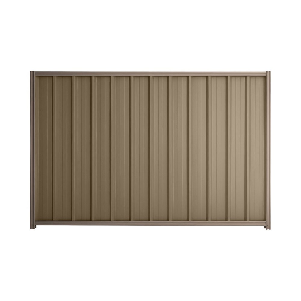 Good Neighbour® Superdek® 1800mm High Fence Panel Sheet: Beige Post/Track: Marsh
