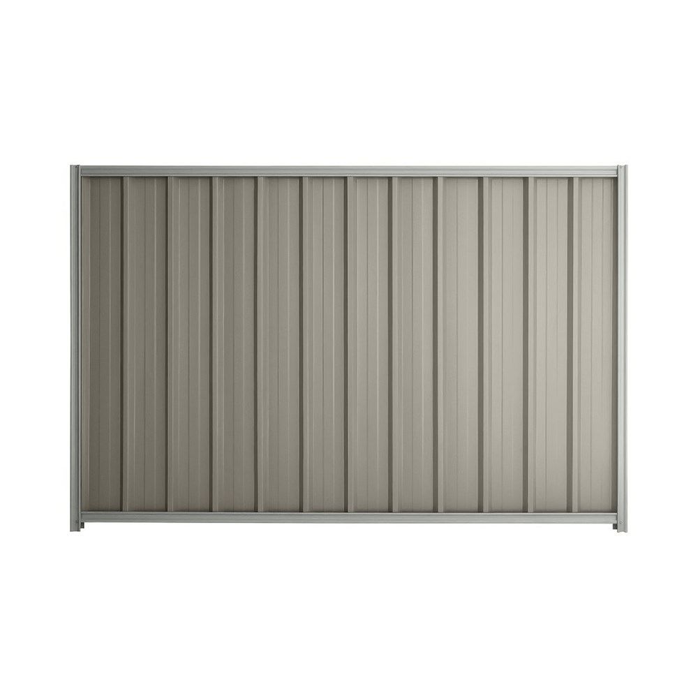 Good Neighbour® Superdek® 1800mm High Fence Panel Sheet: Birch Post/Track: Gull Grey