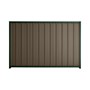 Good Neighbour® Superdek® 1800mm High Fence Panel Sheet: Banyan Brown Post/Track: Caulfield Green