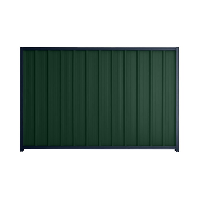 Good Neighbour® Superdek® 1800mm High Fence Panel Sheet: Caulfield Green Post/Track: Mountain Blue