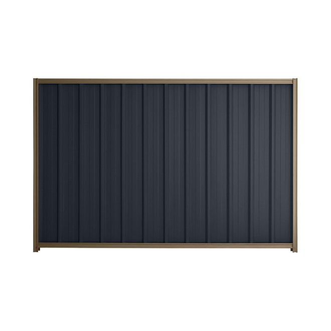 Good Neighbour® Superdek® 1800mm High Fence Panel Sheet: Dark Stone Post/Track: Beige