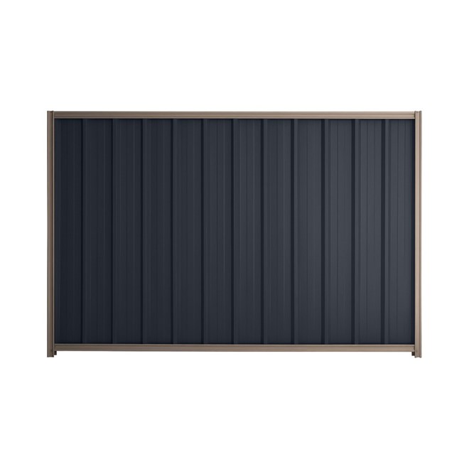 Good Neighbour® Superdek® 1800mm High Fence Panel Sheet: Dark Stone Post/Track: Marsh