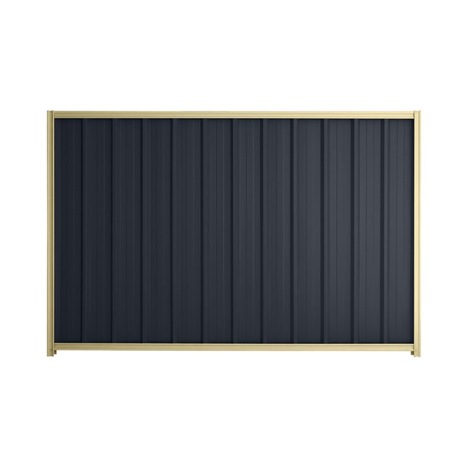 Good Neighbour® Superdek® 1800mm High Fence Panel Sheet: Dark Stone Post/Track: Primrose