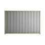 Good Neighbour® Superdek® 1800mm High Fence Panel Sheet: Gull Grey Post/Track: Merino