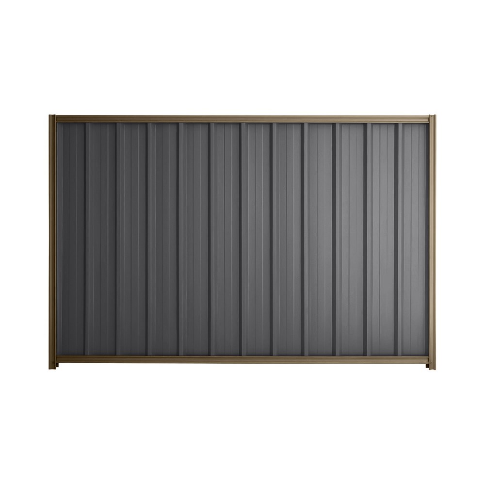 Good Neighbour® Superdek® 1800mm High Fence Panel Sheet: Granite Post/Track: Beige