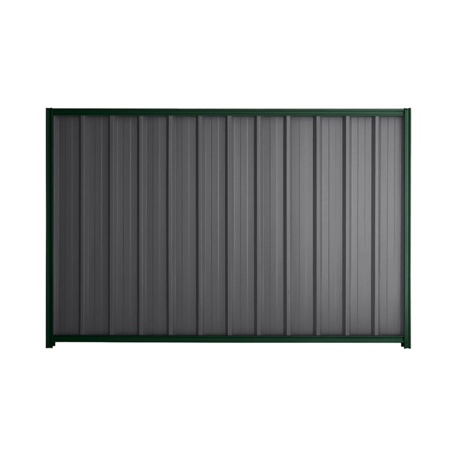 Good Neighbour® Superdek® 1800mm High Fence Panel Sheet: Granite Post/Track: Caulfield Green