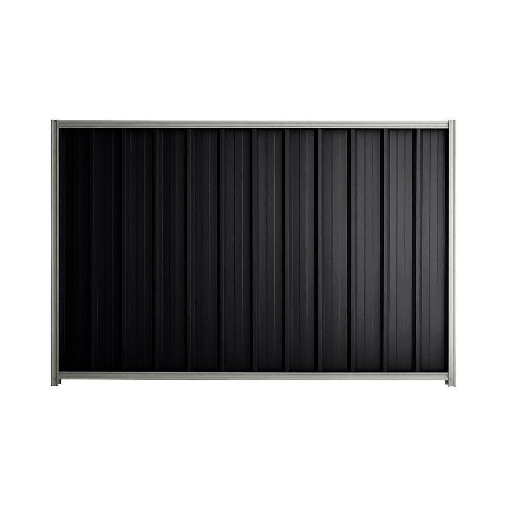 Good Neighbour® Superdek® 1800mm High Fence Panel Sheet: Gun Metal Grey Post/Track: Gull Grey