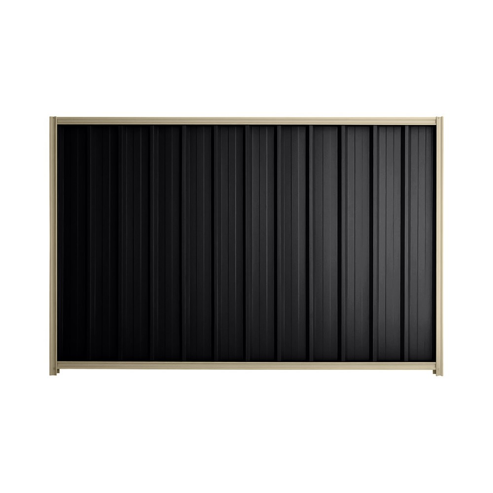 Good Neighbour® Superdek® 1800mm High Fence Panel Sheet: Gun Metal Grey Post/Track: Merino