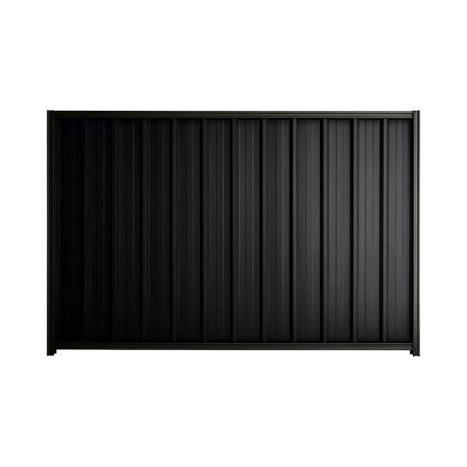 Good Neighbour® Superdek® 1800mm High Fence Panel Sheet: Gun Metal Grey Post/Track: Slate Grey