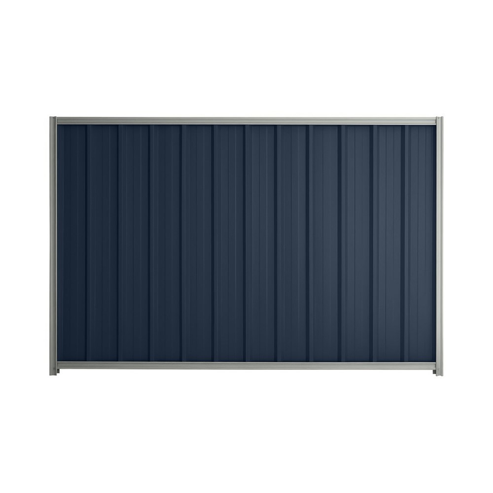 Good Neighbour® Superdek® 1800mm High Fence Panel Sheet: Mountain Blue Post/Track: Gull Grey