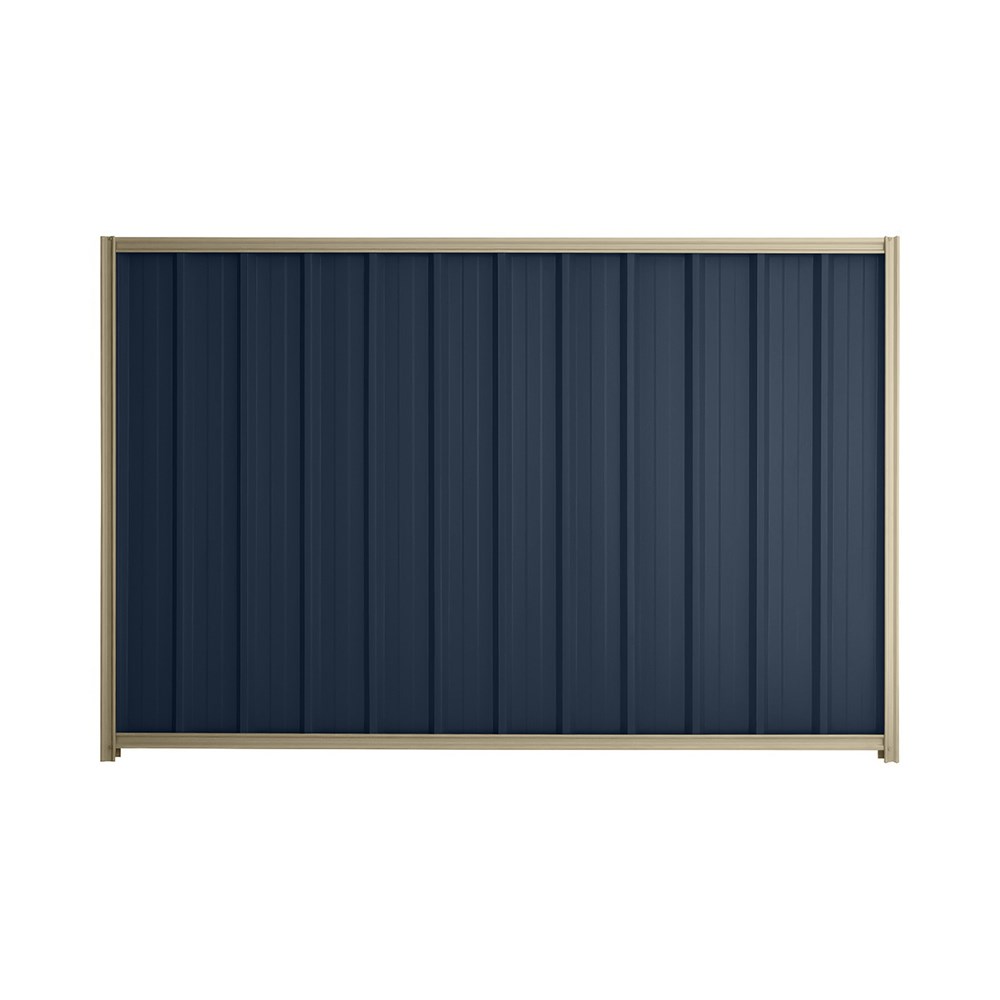 Good Neighbour® Superdek® 1800mm High Fence Panel Sheet: Mountain Blue Post/Track: Merino