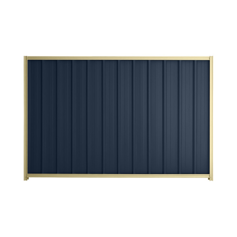 Good Neighbour® Superdek® 1800mm High Fence Panel Sheet: Mountain Blue Post/Track: Primrose