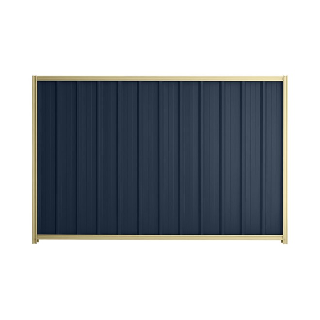 Good Neighbour® Superdek® 1800mm High Fence Panel Sheet: Mountain Blue Post/Track: Primrose