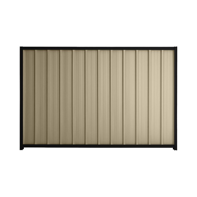 Good Neighbour® Superdek® 1800mm High Fence Panel Sheet: Merino Post/Track: Ebony