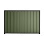 Good Neighbour® Superdek® 1800mm High Fence Panel Sheet: Mist Green Post/Track: Ebony