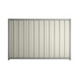 Good Neighbour® Superdek® 1800mm High Fence Panel Sheet: Off White Post/Track: Gull Grey