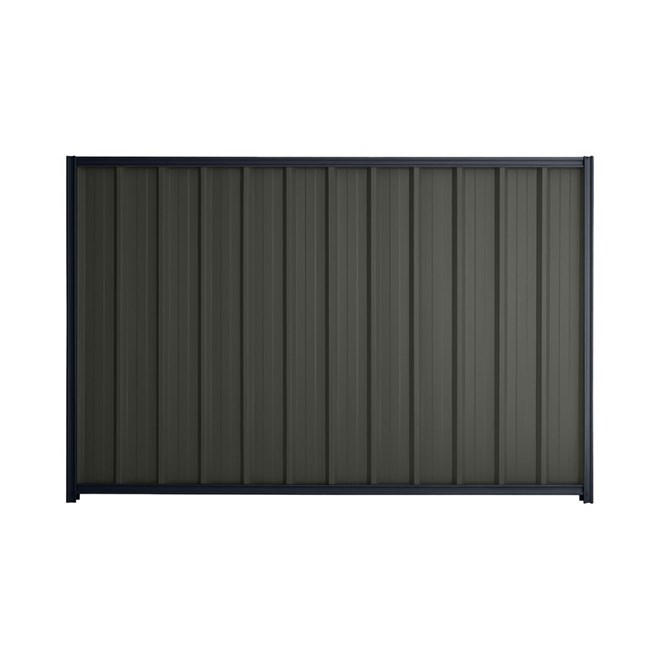 Good Neighbour® Superdek® 1800mm High Fence Panel Sheet: Slate Grey Post/Track: Dark Stone