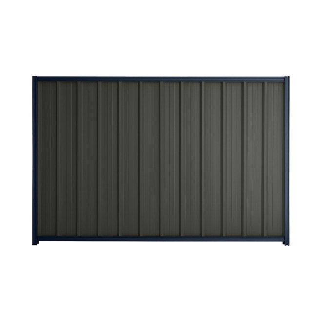 Good Neighbour® Superdek® 1800mm High Fence Panel Sheet: Slate Grey Post/Track: Mountain Blue