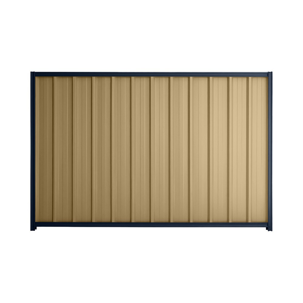 Good Neighbour® Superdek® 1800mm High Fence Panel Sheet: Wheat Post/Track: Mountain Blue