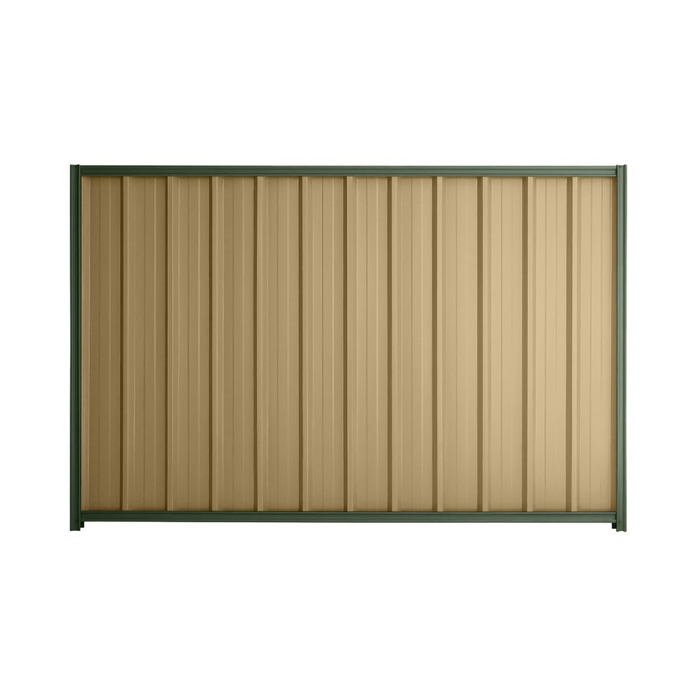 Good Neighbour® Superdek® 1800mm High Fence Panel Sheet: Wheat Post/Track: Rivergum