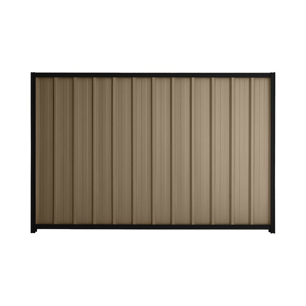 Good Neighbour® Superdek® 2100mm High Fence Panel Sheet: Beige Post/Track: Ebony