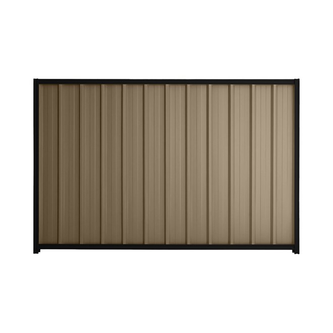 Good Neighbour® Superdek® 2100mm High Fence Panel Sheet: Beige Post/Track: Ebony