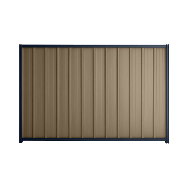 Good Neighbour® Superdek® 2100mm High Fence Panel Sheet: Beige Post/Track: Mountain Blue