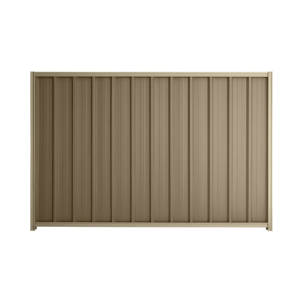 Good Neighbour® Superdek® 2100mm High Fence Panel Sheet: Beige Post/Track: Merino
