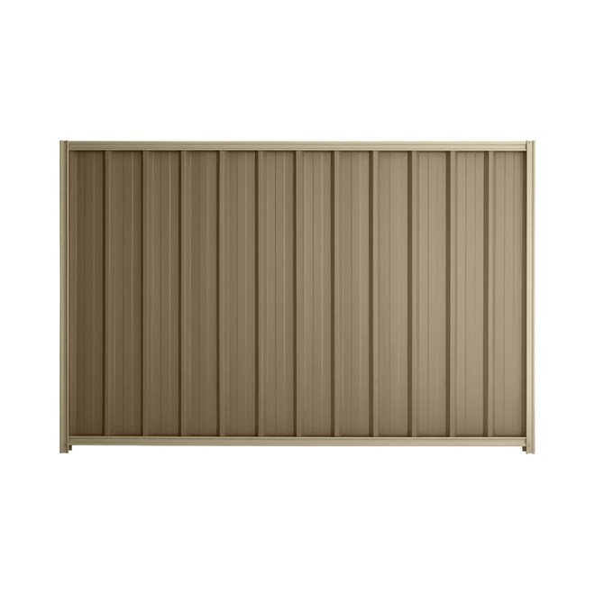 Good Neighbour® Superdek® 2100mm High Fence Panel Sheet: Beige Post/Track: Merino