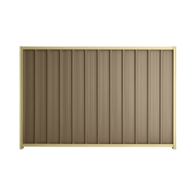 Good Neighbour® Superdek® 2100mm High Fence Panel Sheet: Beige Post/Track: Primrose