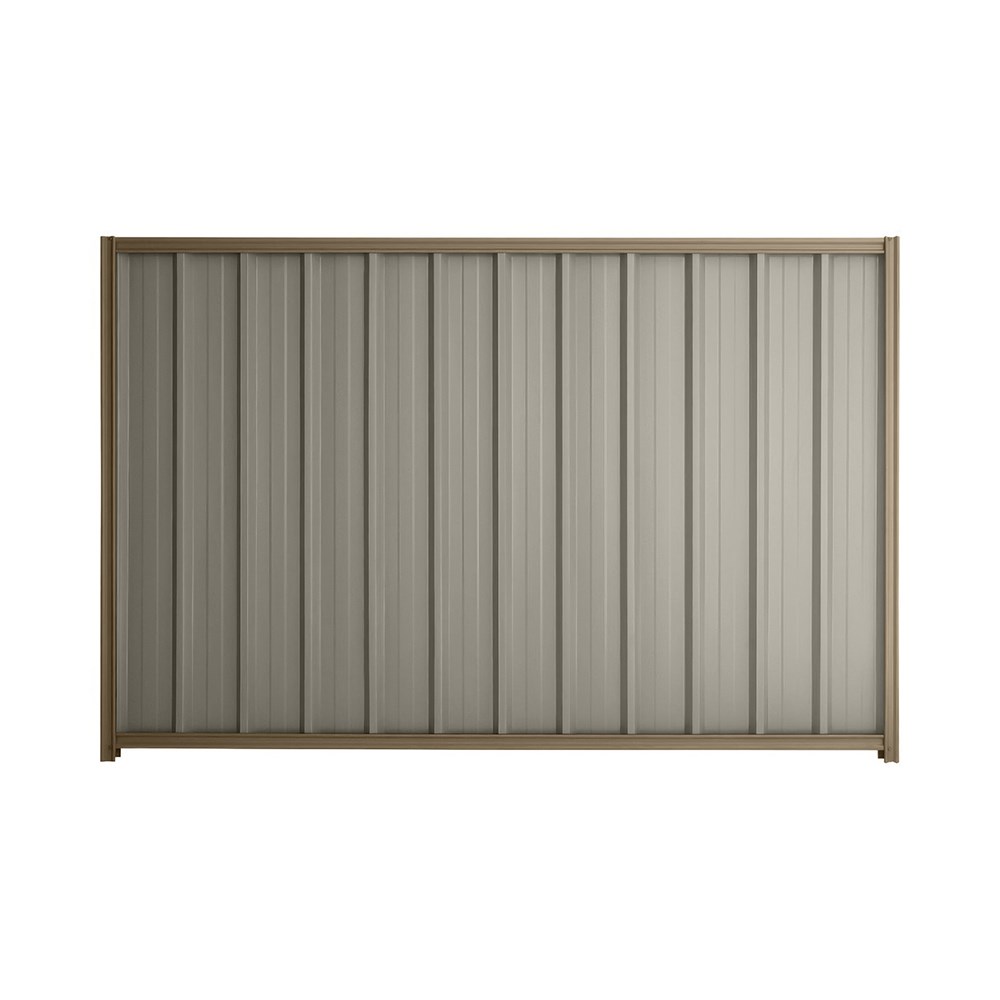 Good Neighbour® Superdek® 2100mm High Fence Panel Sheet: Birch Post/Track: Beige