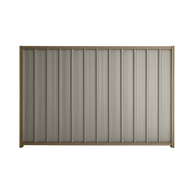 Good Neighbour® Superdek® 2100mm High Fence Panel Sheet: Birch Post/Track: Beige