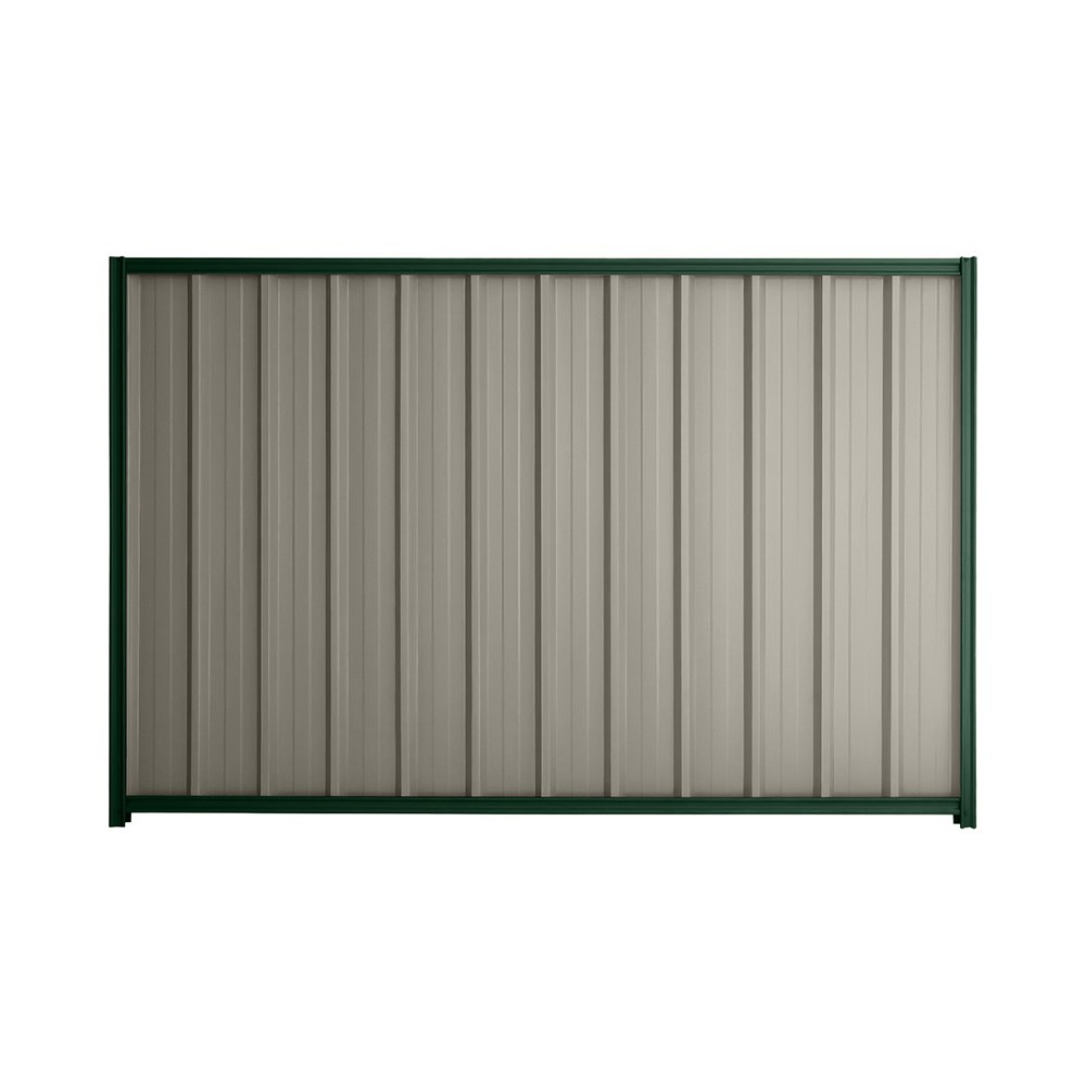 Good Neighbour® Superdek® 2100mm High Fence Panel Sheet: Birch Post/Track: Caulfield Green