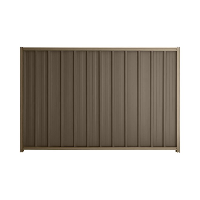 Good Neighbour® Superdek® 2100mm High Fence Panel Sheet: Banyan Brown Post/Track: Beige