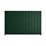 Good Neighbour® Superdek® 2100mm High Fence Panel Sheet: Caulfield Green Post/Track: Gun Metal Grey