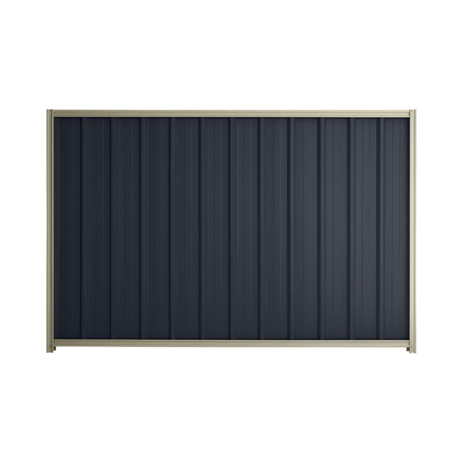 Good Neighbour® Superdek® 2100mm High Fence Panel Sheet: Dark Stone Post/Track: Moss Vale Sand