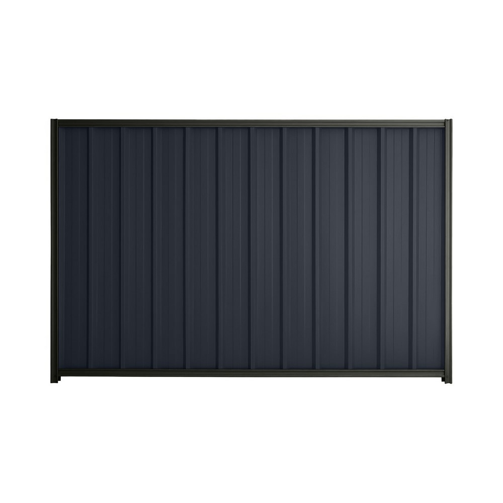 Good Neighbour® Superdek® 2100mm High Fence Panel Sheet: Dark Stone Post/Track: Slate Grey