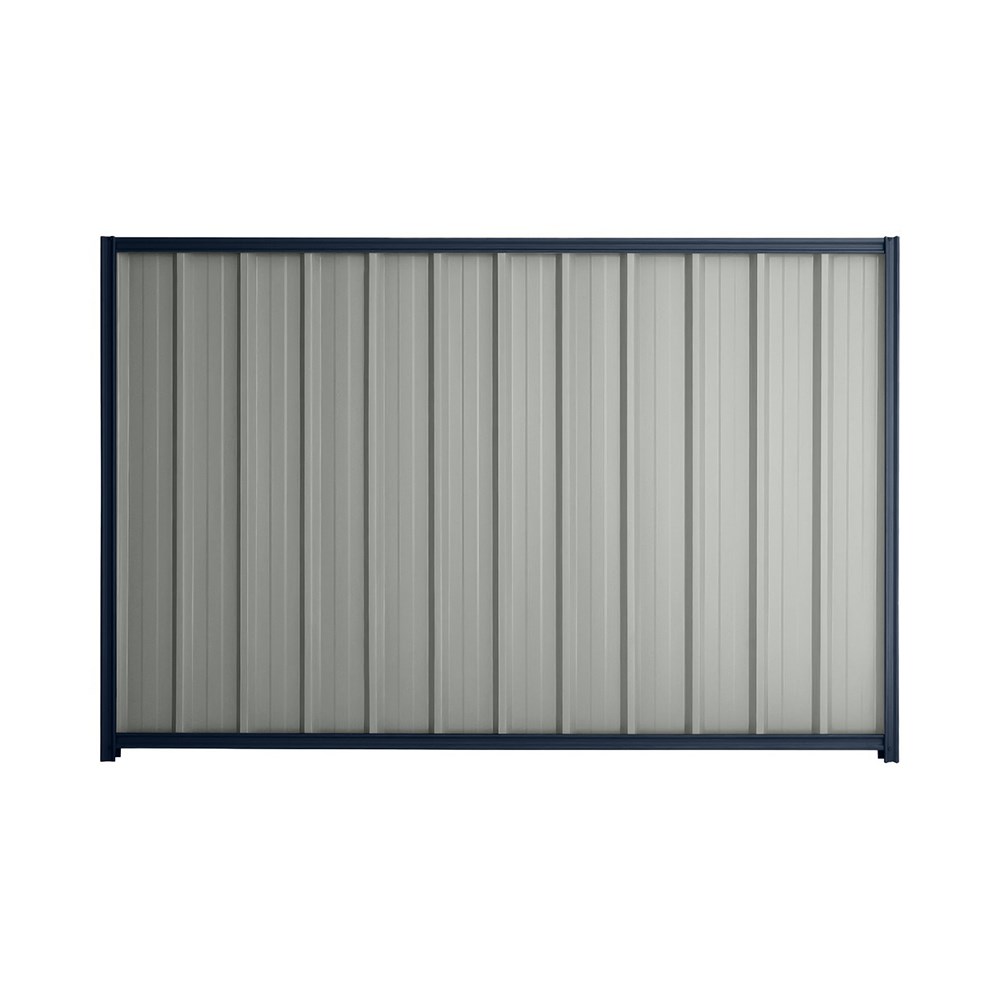 Good Neighbour® Superdek® 2100mm High Fence Panel Sheet: Gull Grey Post/Track: Mountain Blue