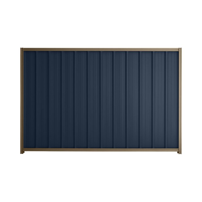 Good Neighbour® Superdek® 2100mm High Fence Panel Sheet: Mountain Blue Post/Track: Beige