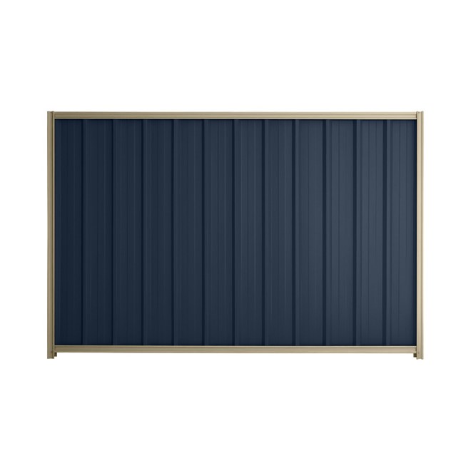 Good Neighbour® Superdek® 2100mm High Fence Panel Sheet: Mountain Blue Post/Track: Merino