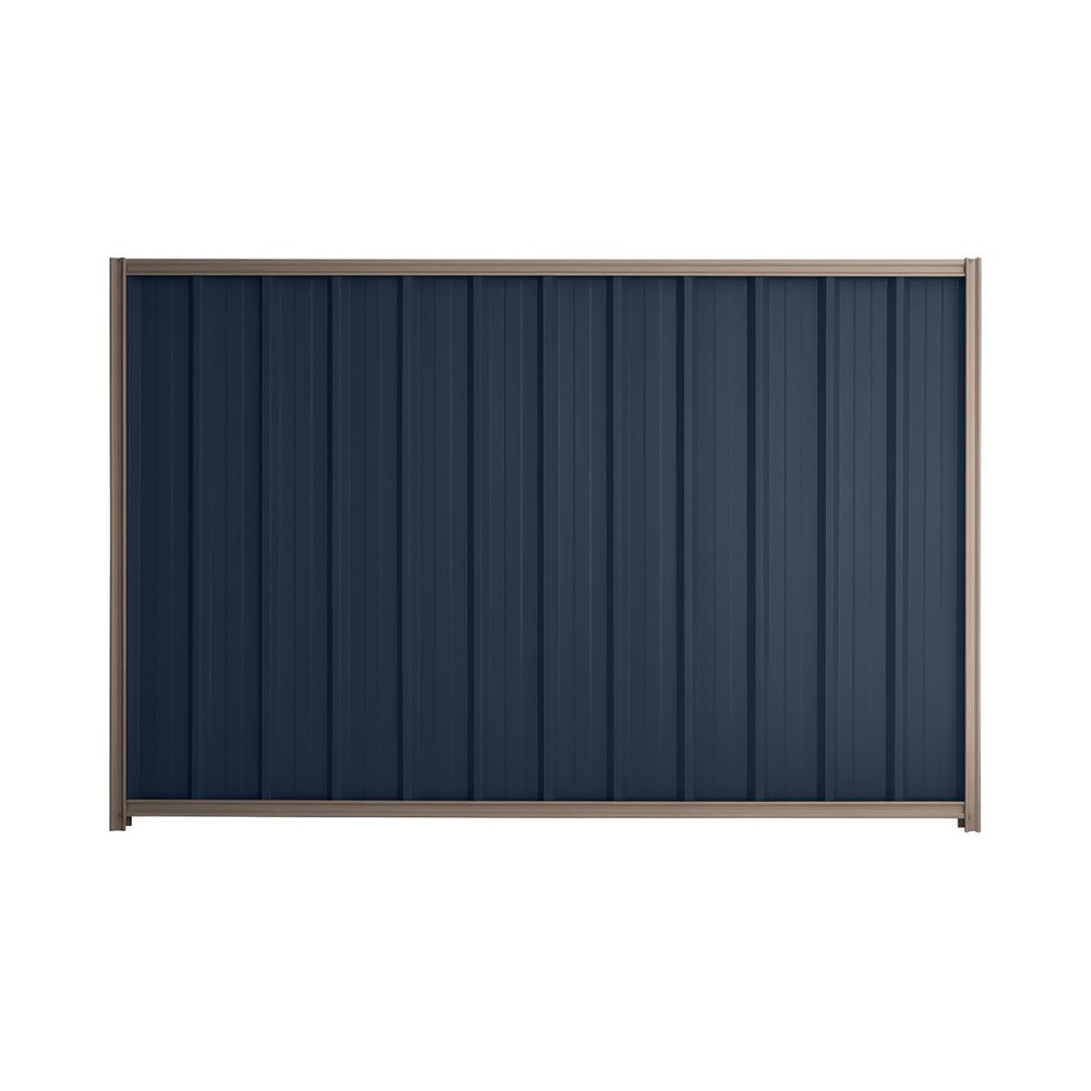 Good Neighbour® Superdek® 2100mm High Fence Panel Sheet: Mountain Blue Post/Track: Marsh