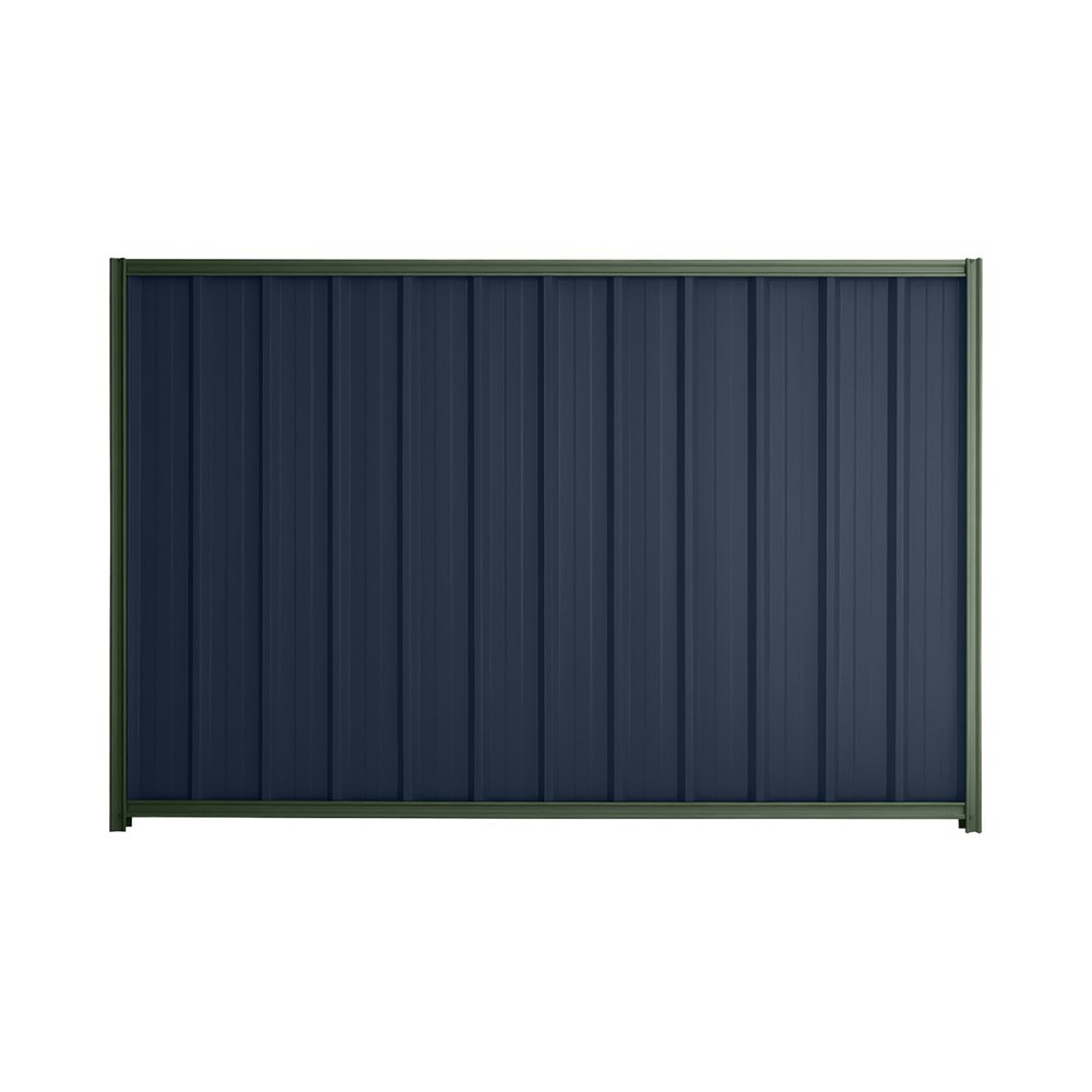 Good Neighbour® Superdek® 2100mm High Fence Panel Sheet: Mountain Blue Post/Track: Rivergum