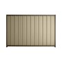 Good Neighbour® Superdek® 2100mm High Fence Panel Sheet: Merino Post/Track: Banyan Brown