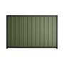 Good Neighbour® Superdek® 2100mm High Fence Panel Sheet: Mist Green Post/Track: Gun Metal Grey