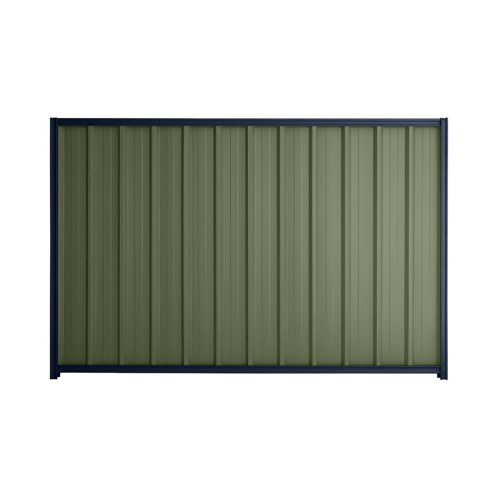 Good Neighbour® Superdek® 2100mm High Fence Panel Sheet: Mist Green Post/Track: Mountain Blue