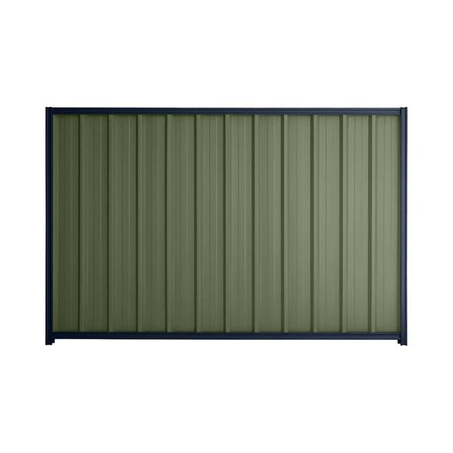 Good Neighbour® Superdek® 2100mm High Fence Panel Sheet: Mist Green Post/Track: Mountain Blue