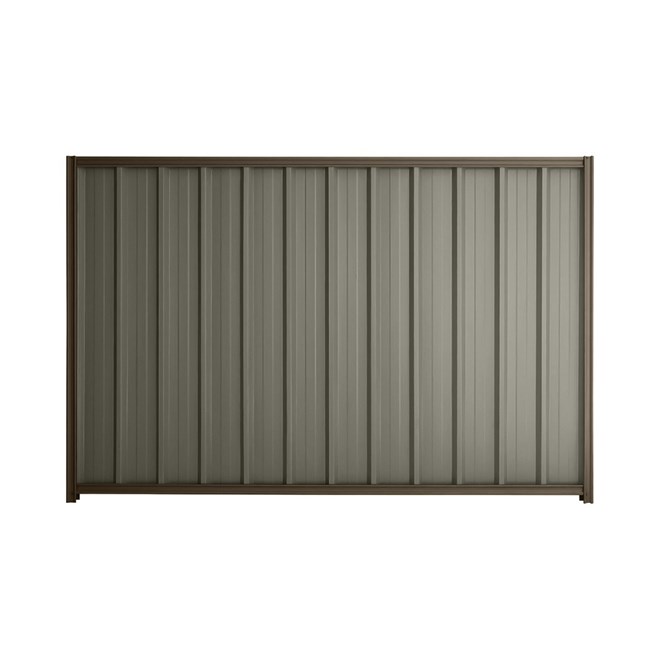 Good Neighbour® Superdek® 2100mm High Fence Panel Sheet: Marsh Post/Track: Banyan Brown