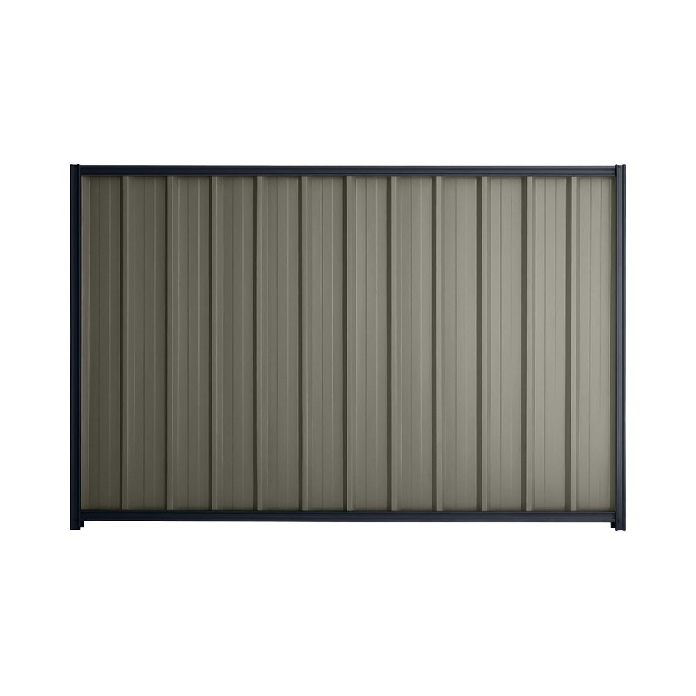 Good Neighbour® Superdek® 2100mm High Fence Panel Sheet: Marsh Post/Track: Dark Stone