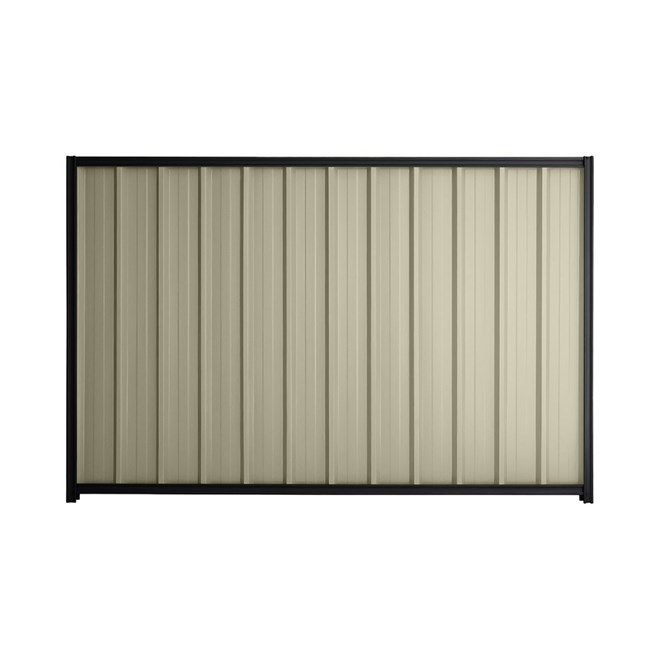 Good Neighbour® Superdek® 2100mm High Fence Panel Sheet: Moss Vale Sand Post/Track: Gun Metal Grey