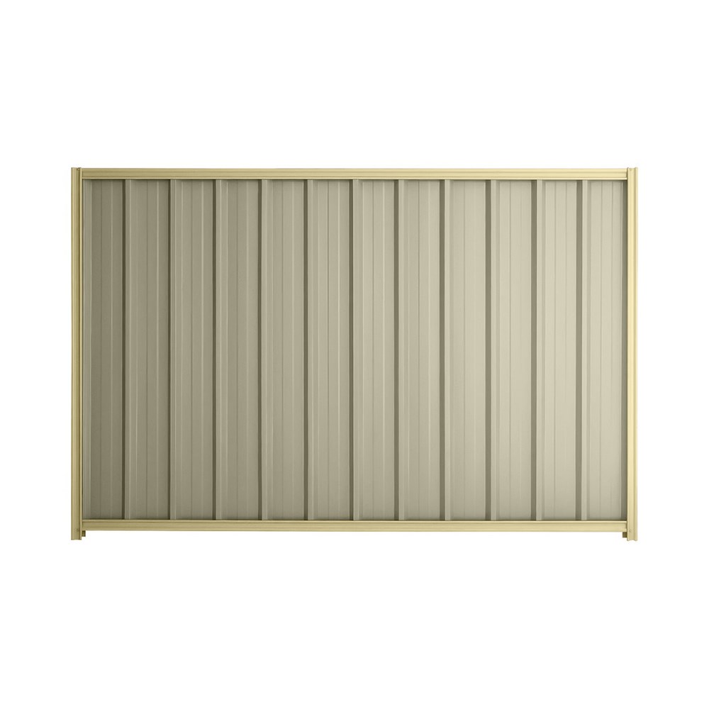 Good Neighbour® Superdek® 2100mm High Fence Panel Sheet: Moss Vale Sand Post/Track: Primrose